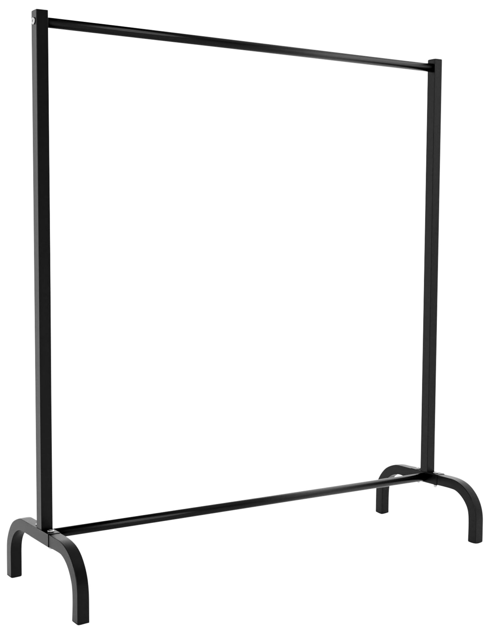 Kleiderständer Lara-schwarz-120x38x120 cm