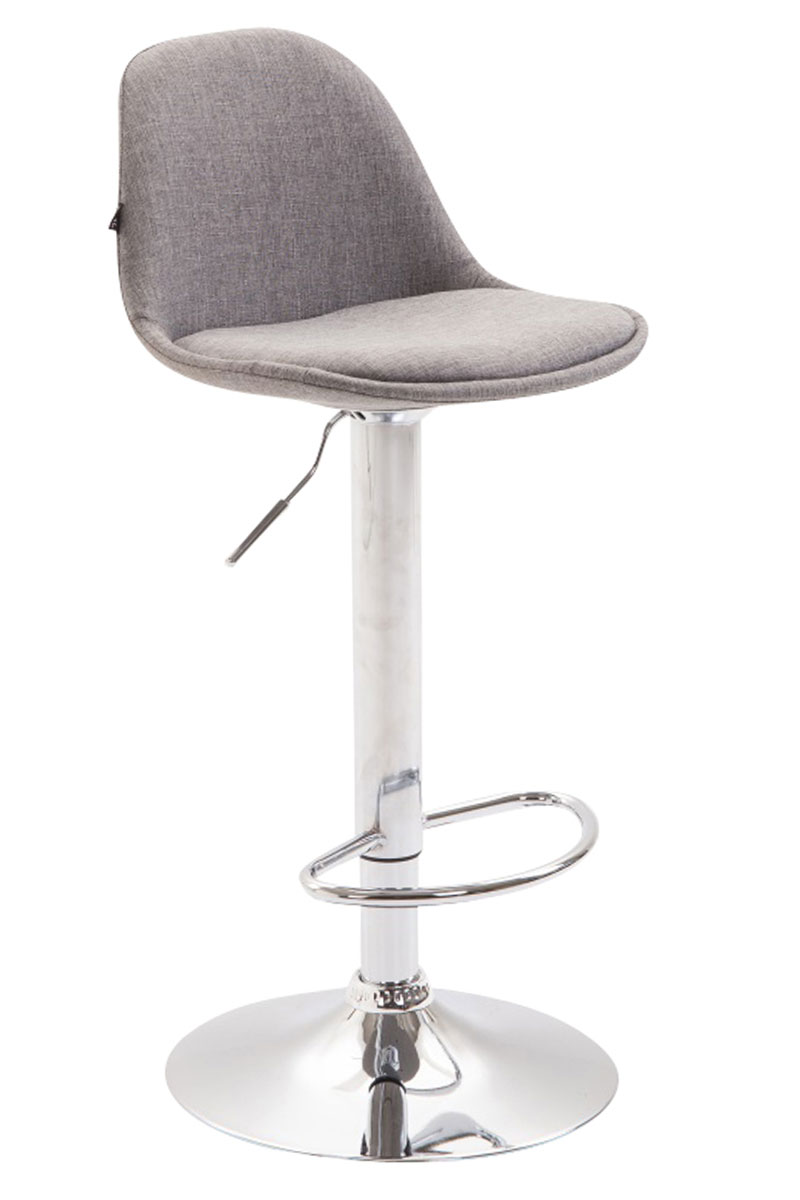 Barhocker Kiel Stoff-grau