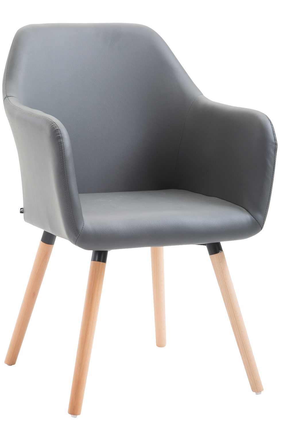 Esszimmerstuhl Picard V2 Kunstleder-grau-Natura