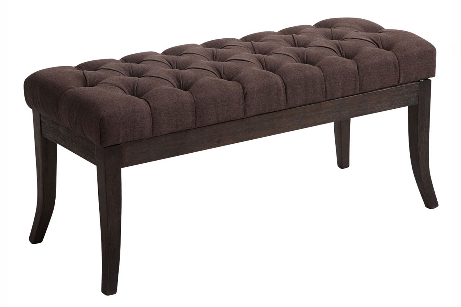 Sitzbank Ramses Stoff antik-dunkel-braun-100 cm