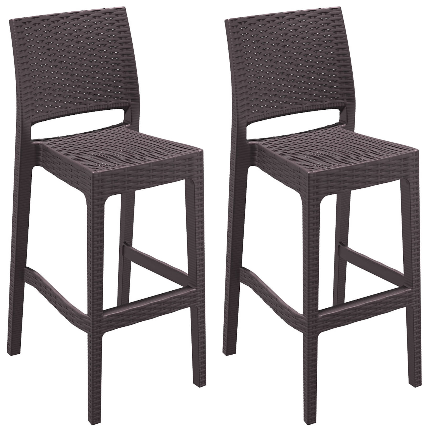 2er Set Barhocker Jamaica-braun