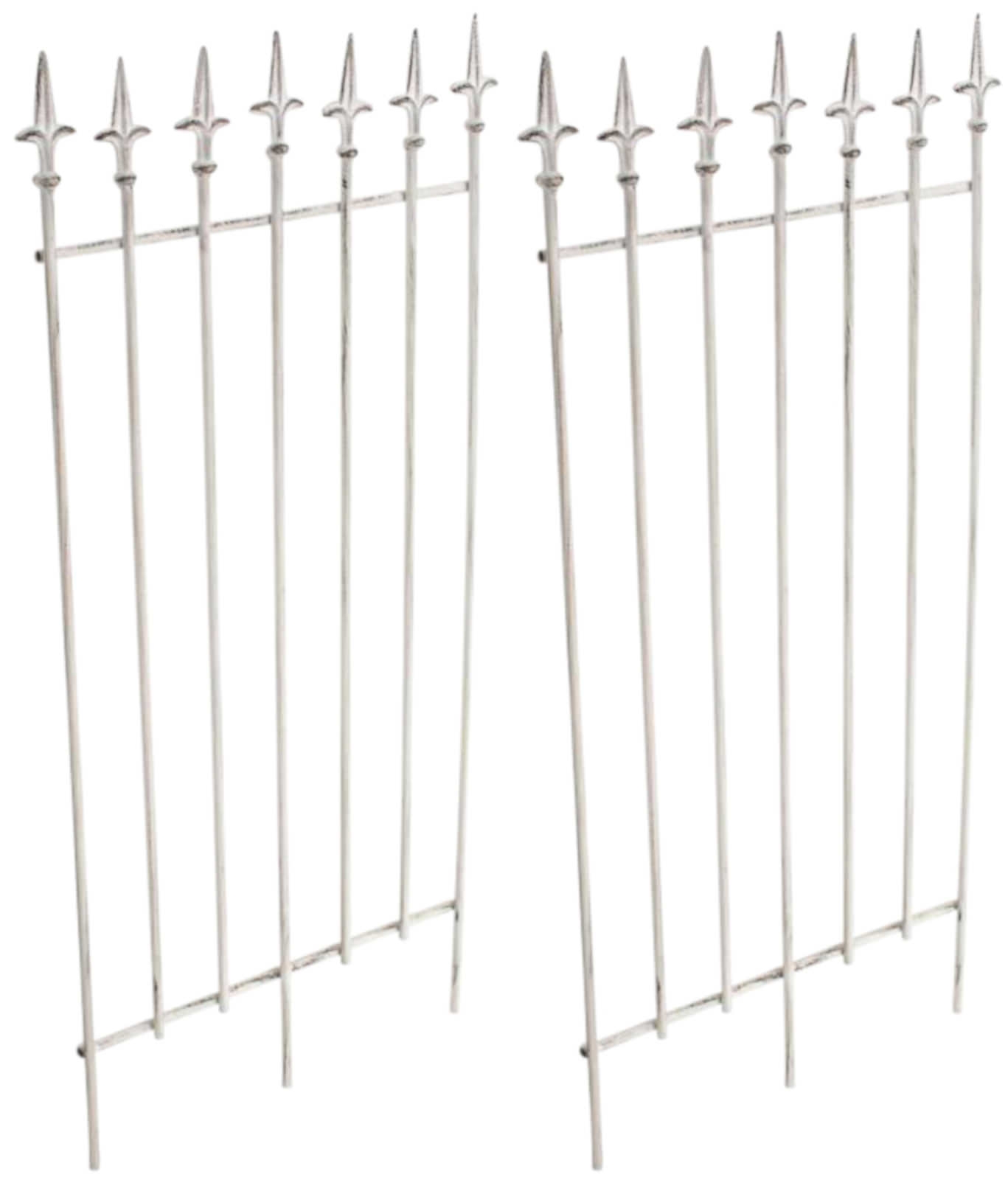2er Set Rankgitter Elisa 100 x 50 cm-antik_weiß