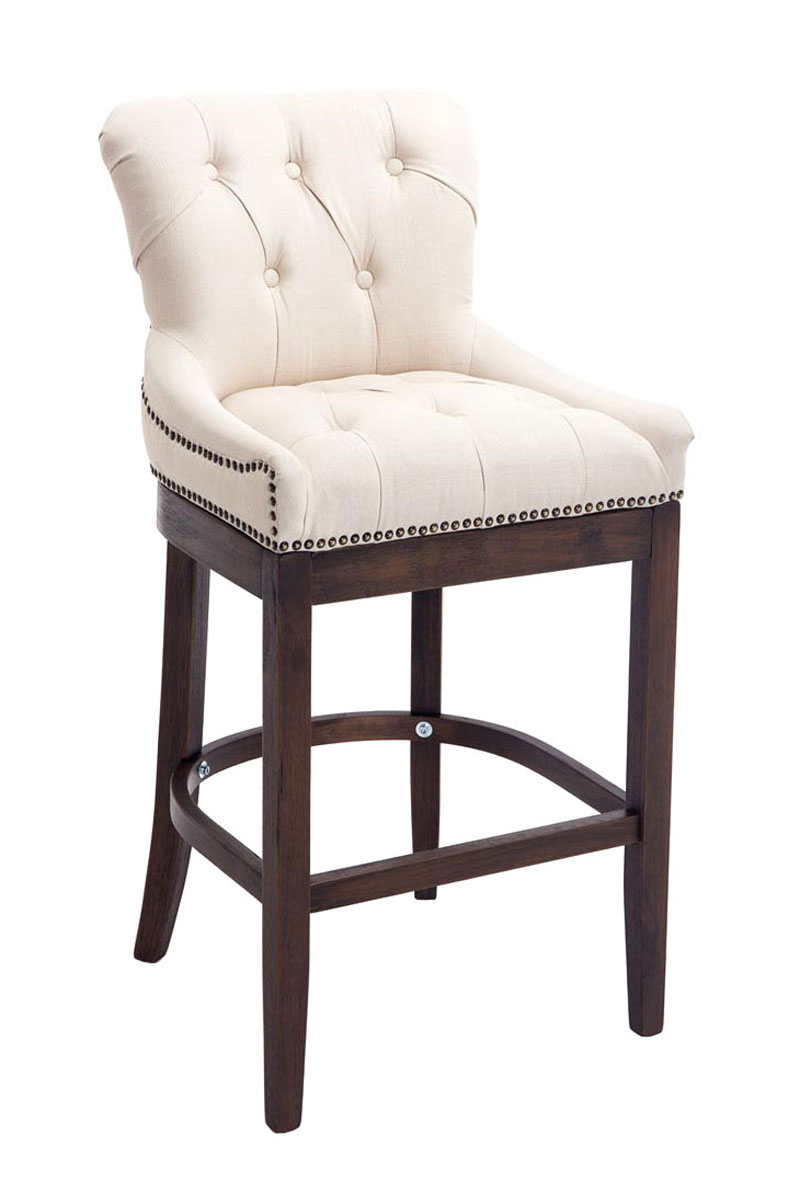 Barhocker Lakewood Stoff, Antik-dunkel-creme