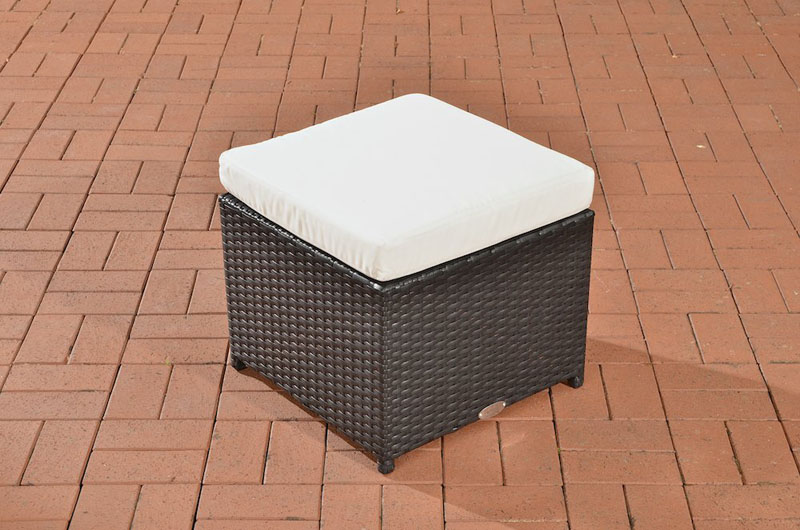 Hocker Tahiti-schwarz_flach-Cremeweiß