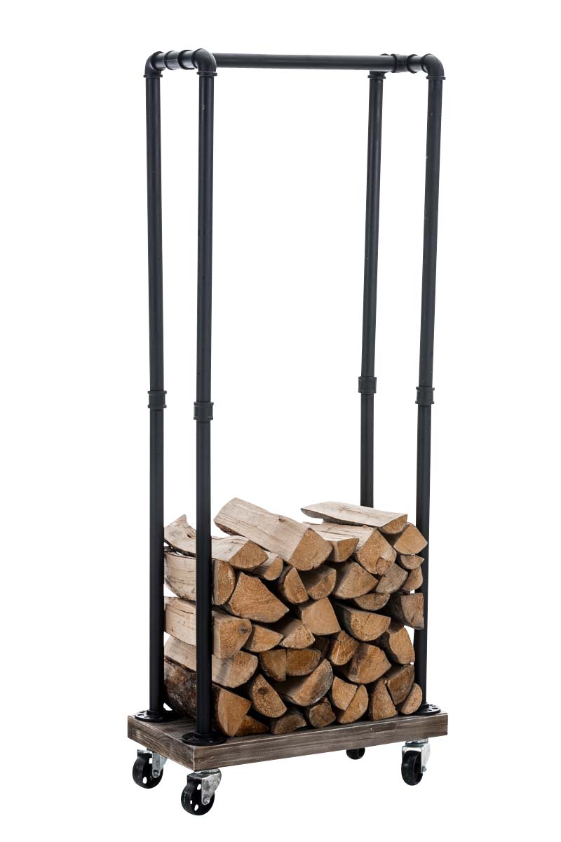 Kaminholzständer Forks-schwarz