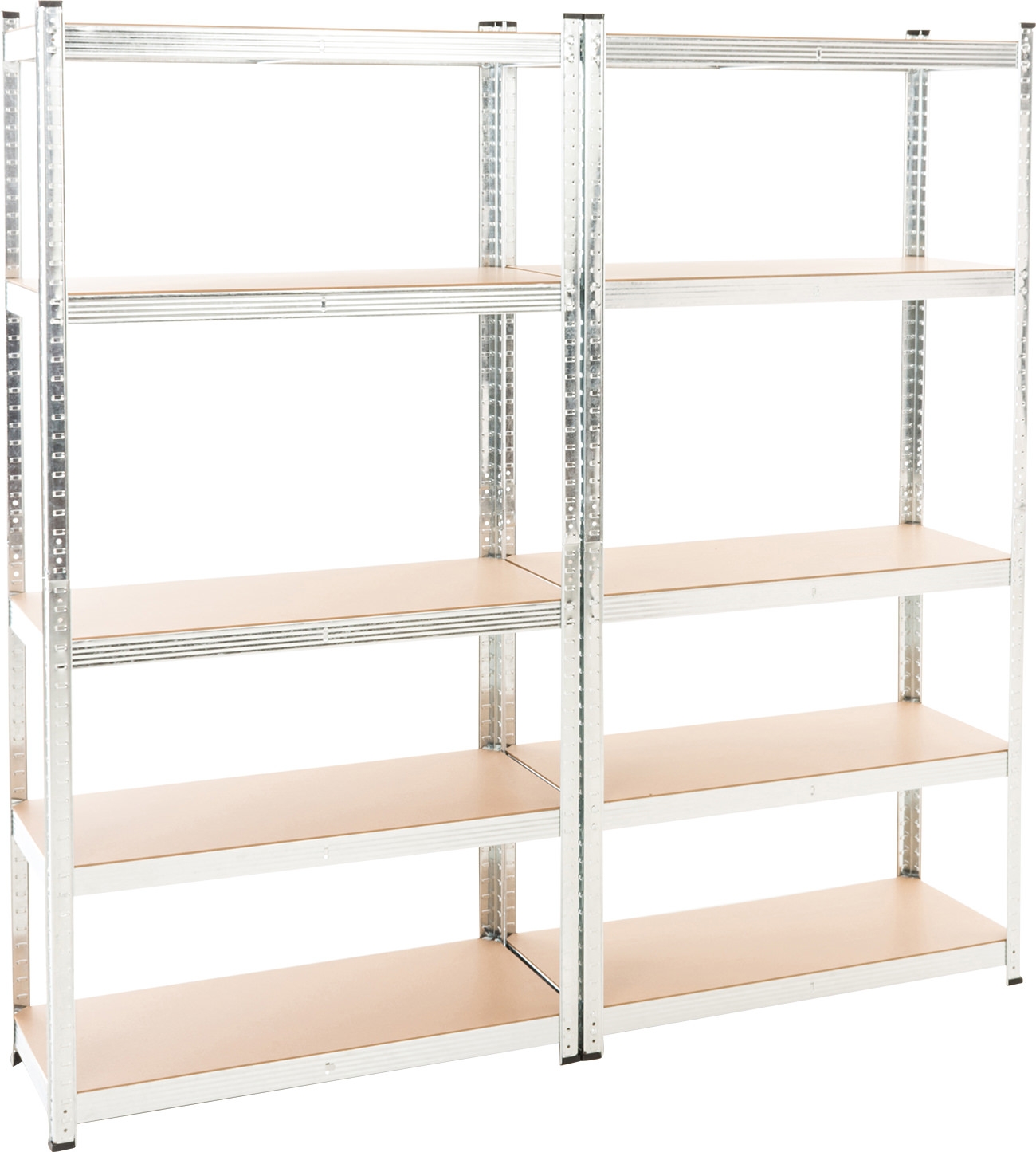 2er Set Steckregal G 90x40x180-silber