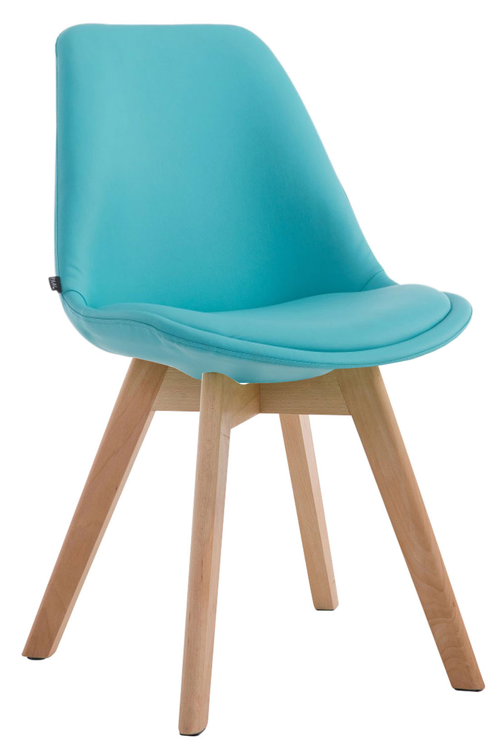 Esszimmerstuhl Manado Kunstleder-blau-Natura