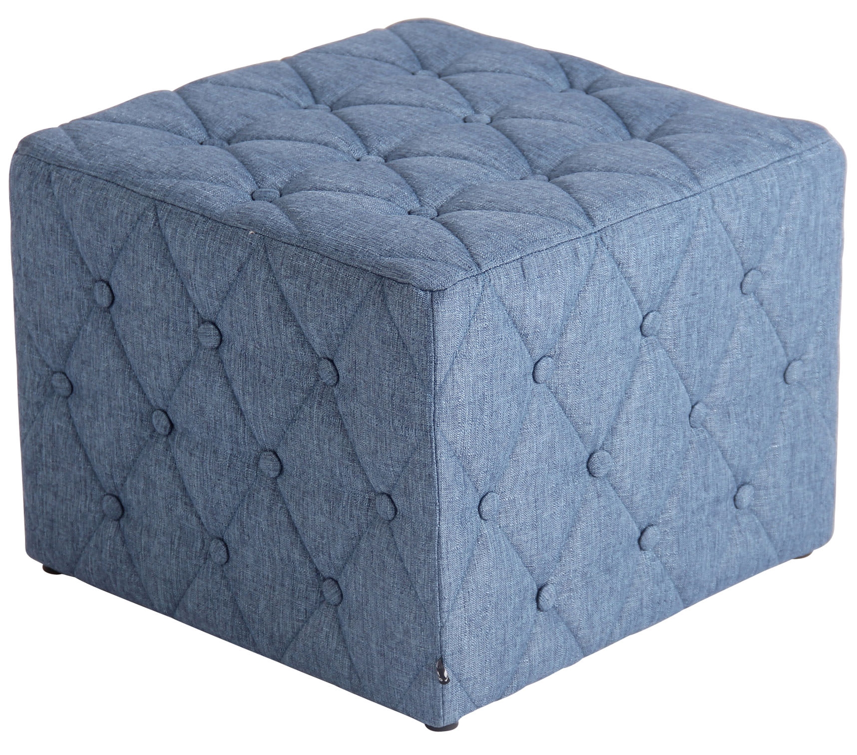 Sitzhocker Nashville Stoff-blau