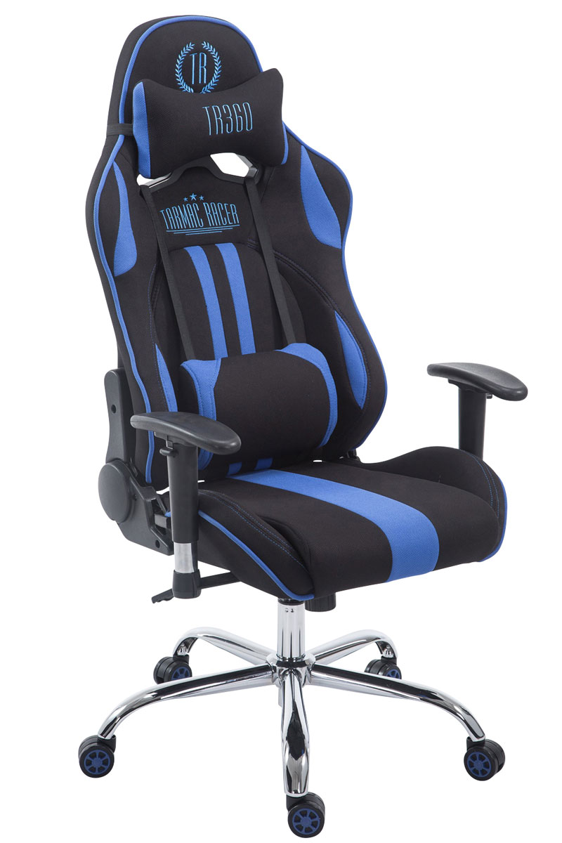 Racing Bürostuhl Limit Stoff-schwarz/blau