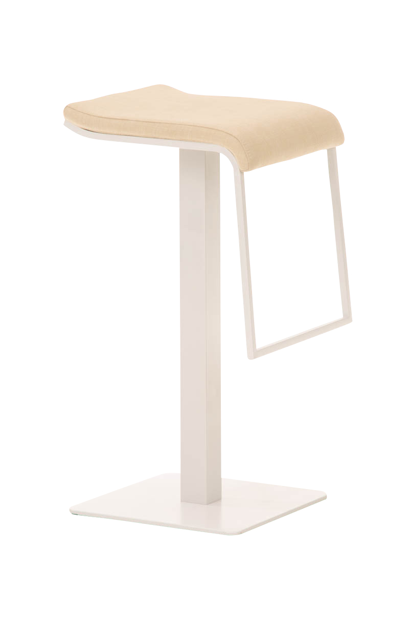 Barhocker Lameng W78 Stoff-creme