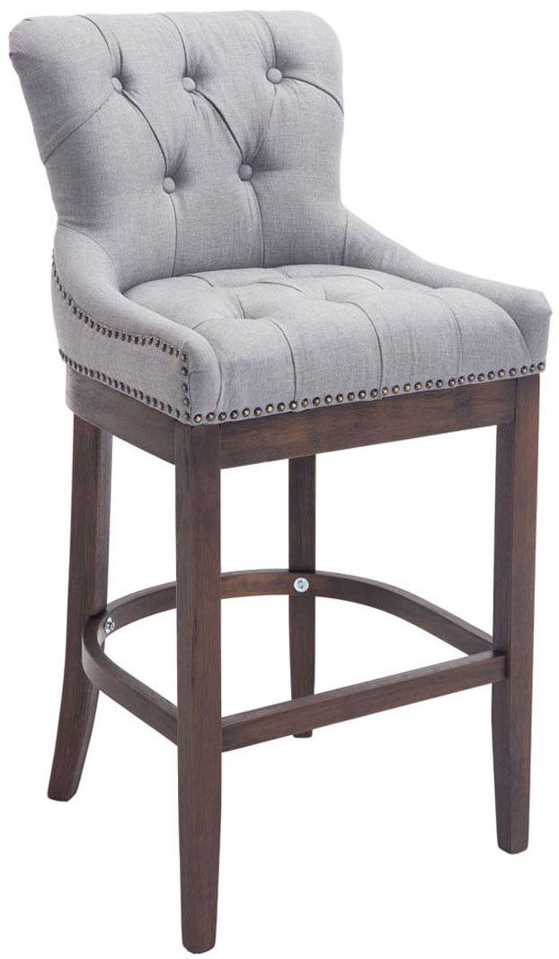 Barhocker Lakewood Stoff, Antik-dunkel