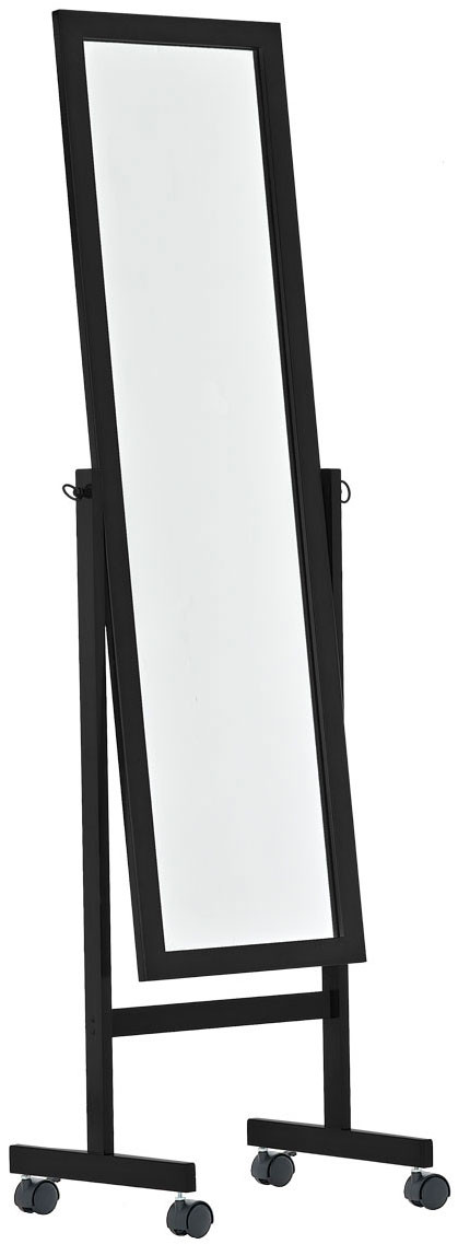 Standspiegel Yolanda mit Rollen, eckig 150x45 cm