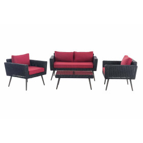Loungeset Kiruna 5mm Schwarz