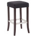 Barhocker Venta Stoff-schwarz-Cappuccino
