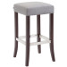 Barhocker Venta Stoff-grau-Cappuccino