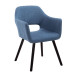 Besucherstuhl Auckland Stoff -blau-Coffee