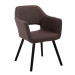 Besucherstuhl Auckland Stoff -braun-Coffee