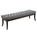 Sitzbank Ramses Stoff antik-dunkel-grau-150 cm