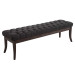 Sitzbank Ramses Stoff antik-dunkel-dunkelgrau-150 cm