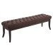 Sitzbank Ramses Stoff antik-dunkel-braun-150 cm