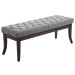 Sitzbank Ramses Stoff antik-dunkel-grau-120 cm