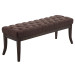 Sitzbank Ramses Stoff antik-dunkel-braun-120 cm