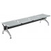 Wartebank Central-silber-4-Sitzer