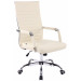 Bürostuhl Amadora-creme-Kunstleder