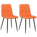 2er Set Esszimmerstuhl Tilde-orange-Stoff
