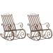 2er Set Schaukelstühle Smilla-braun