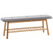 Sitzbank Marne Stoff-grau-120 cm