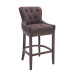 Barhocker Lakewood Stoff, Antik-dunkel-braun