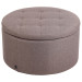 Sitzhocker Evora-taupe-Stoff