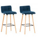 2er Set Barhocker Lincoln Samt-blau