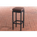Barhocker Alia 5mm-rund/schwarz-Terrabraun