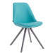 Besucherstuhl Laval Rund-blau-Grau