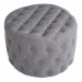 Sitzhocker Medan Stoff-hellgrau