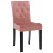 Esszimmerstuhl Cello-pink-Schwarz