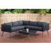 Eck-Loungeset Molde 5mm Schwarz-40 cm (Dunkelgrau)-Eisengrau