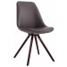 Besucherstuhl Laval Rund-braun-Cappuccino (Eiche)