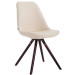 Besucherstuhl Laval Rund-creme-Cappuccino