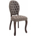 Esszimmerstuhl Temara Stoff-taupe-Antik