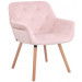 Esszimmerstuhl Cassidy Samt-pink-Natura