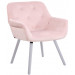 Esszimmerstuhl Cassidy Samt-pink-Weiß (Eiche)
