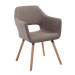 Besucherstuhl Auckland Stoff -taupe-Natura
