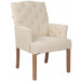 Esszimmerstuhl Sugar Stoff-creme-Antik-Hell