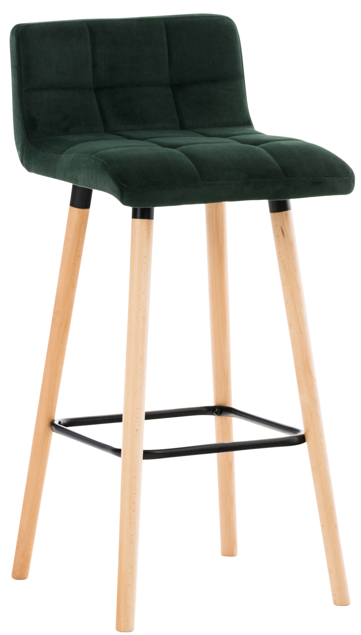 Barhocker Lincoln Samt-grün