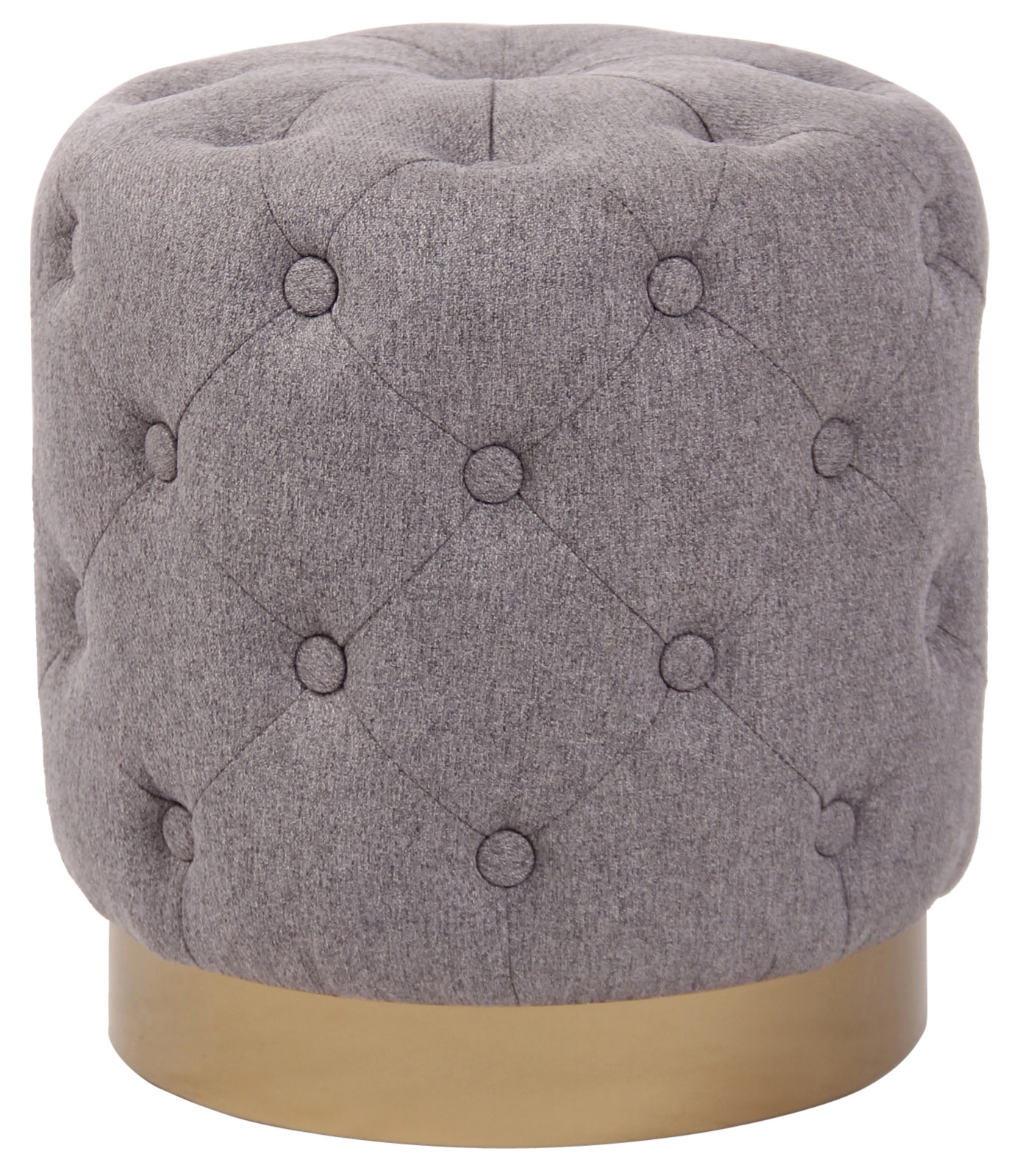 Sitzhocker Naila-grau-Stoff