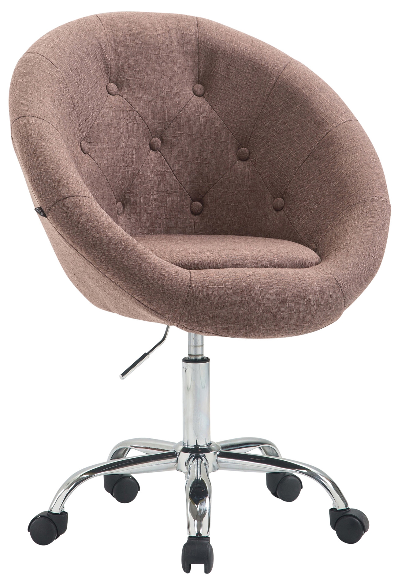 Arbeitshocker London V2 Stoff-braun